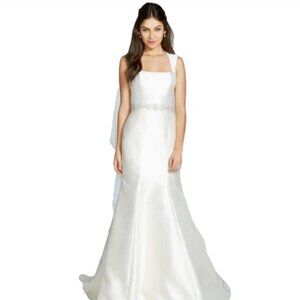 Nouvelle Amsale Blaine Mikado Trumpet Wedding Gown